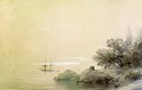 Море у скалистого берега. 1851
