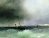 Вид Одессы с моря. 1865