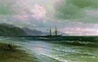 Пейзаж со шхуной. 1870-е