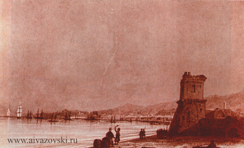 «Феодосия. Генуэзская башня», 1845