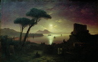 Неаполитанский залив в лунную ночь (И.К. Айвазовский)